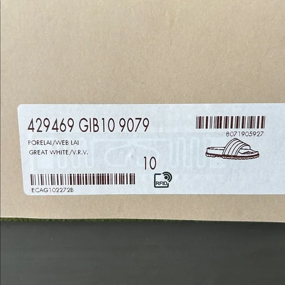 Men’s Gucci slides- original price $510 authentic with box